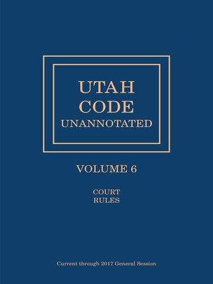 cover image of Utah Code Unannotated